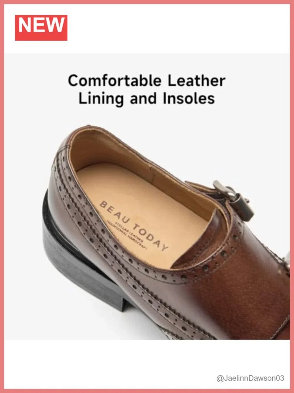 Women's Monk Strap Loafers Calfskin Leather Wingtips Dress Shoes